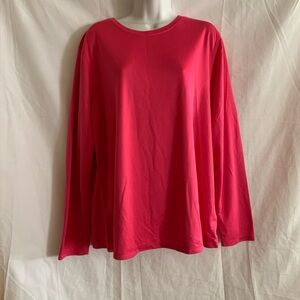 Athletic Works Women's Pink Long Sleeve Blouse